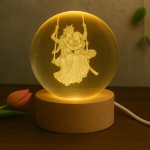 Radha Krishna 3D Crystal Ball